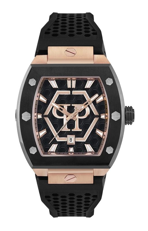 Philipp Plein Men's Analogue Quarz Watch with Silicone Strap PWPUA0124 - Image 1