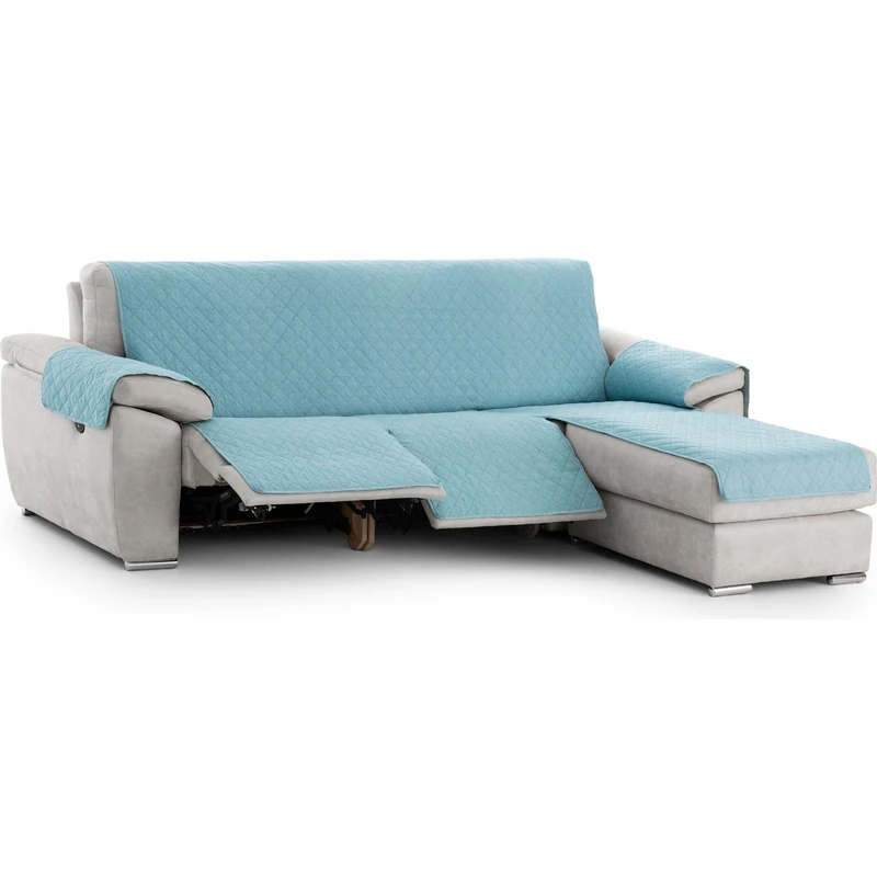 ECOMMERC3 | Chaiselong Mini Right Padded and Non-Slip Sofa Cover – Pink Chaiselong Sofa Cover Full Protection, Comfort and Style in Adjustable and Washable Design