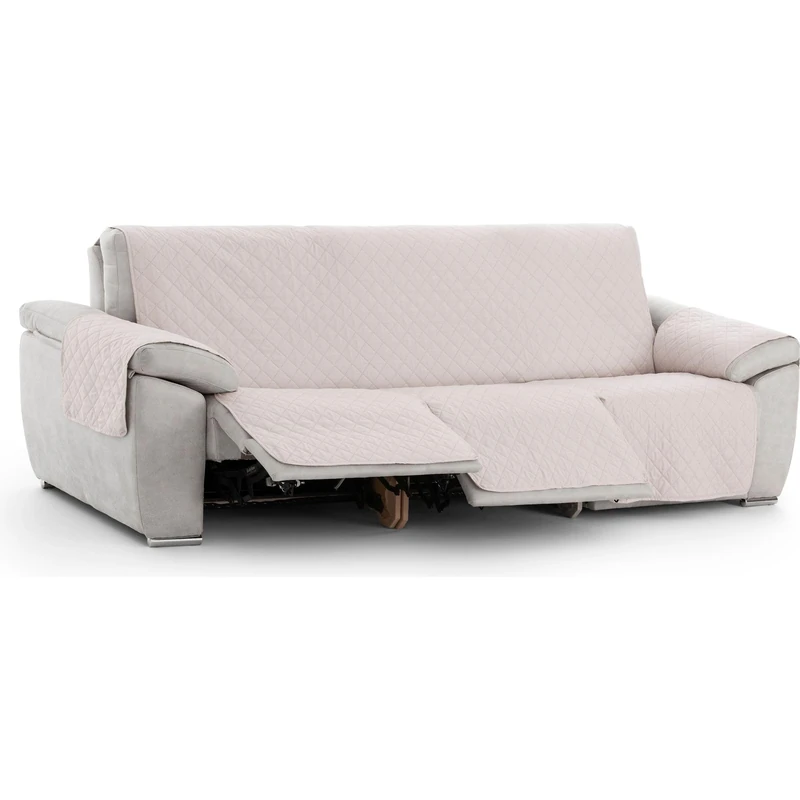 ECOMMERC3 | Relax Sofa Cover Padded and Non-Slip – Beige Sofa Cover, Premium Protection, Comfort and Style in an Adjustable and Washable Design - Image 1