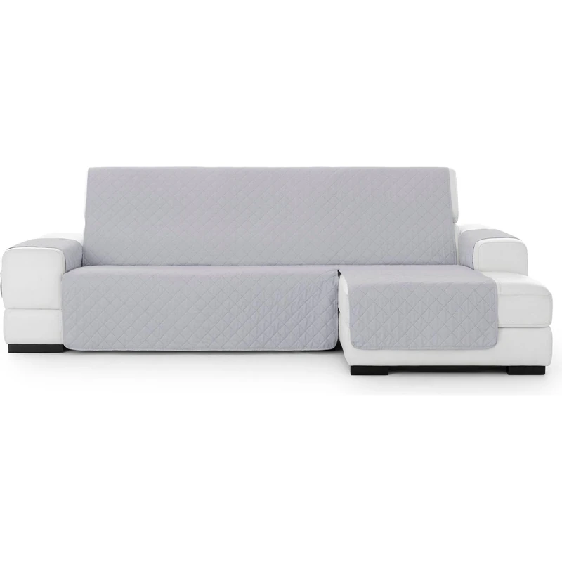 ECOMMERC3 | Chaiselong Normal Right Padded and Non-Slip Sofa Cover – Grey Chaiselong Sofa Cover Full Protection, Comfort and Style in Adjustable and Washable Design - Image 1