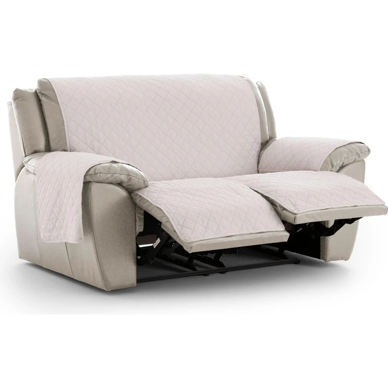 ECOMMERC3 | Relax Sofa Cover Padded and Non-Slip – Beige Sofa Cover, Premium Protection, Comfort and Style in an Adjustable and Washable Design