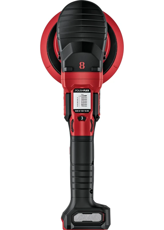 Flex Cordless Eccentric Polisher with Forced Rotation 18 V XCE 8 150 18-EC C (with Throttle Switch, Easy Speed Adjustment, Ergonomic) 532646