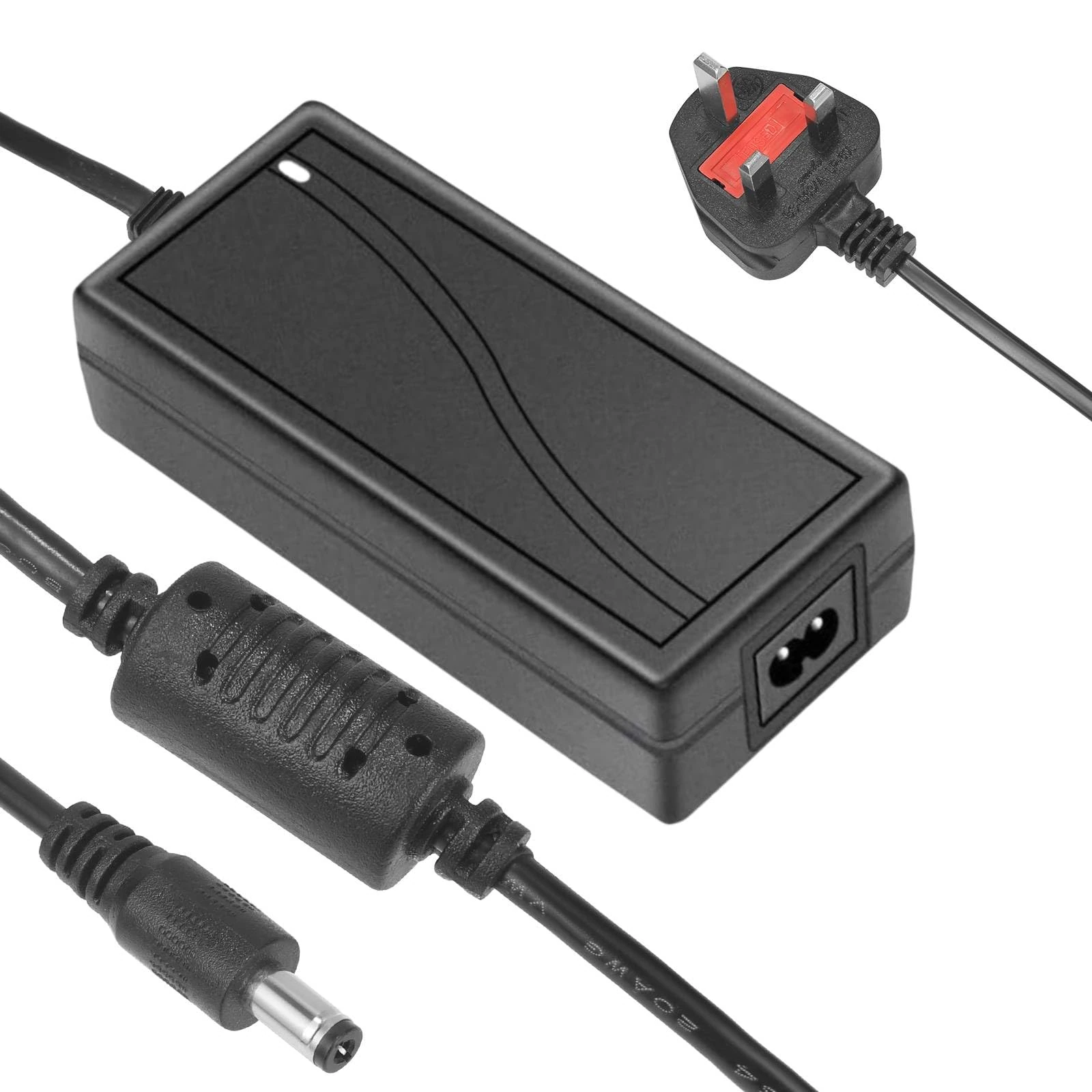 12V 5A Power Supply 60W Adapter Conventer, AC to DC Power Supply, AC/DC Driver Transformer 5.5mm x 2.1mm 5.5x2.1 Jack Wall Plug for LED Strip Lights, Router, CCTV Camera, ADSL Cats