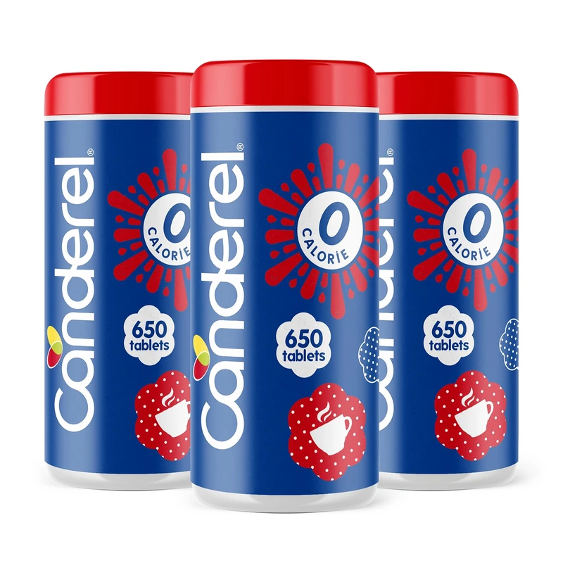 Canderel Sweetener 650 Tablets - Zero Calorie Sugar Alternative - Pack of 3 (1950 tabs)