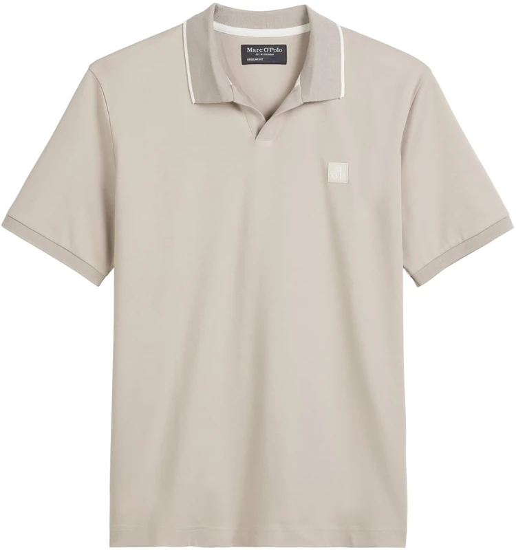 Marc OߴPolo Men's Regular Fit Organic Cotton Short Sleeve Polo Shirt, Grey (Dapple Gray), S