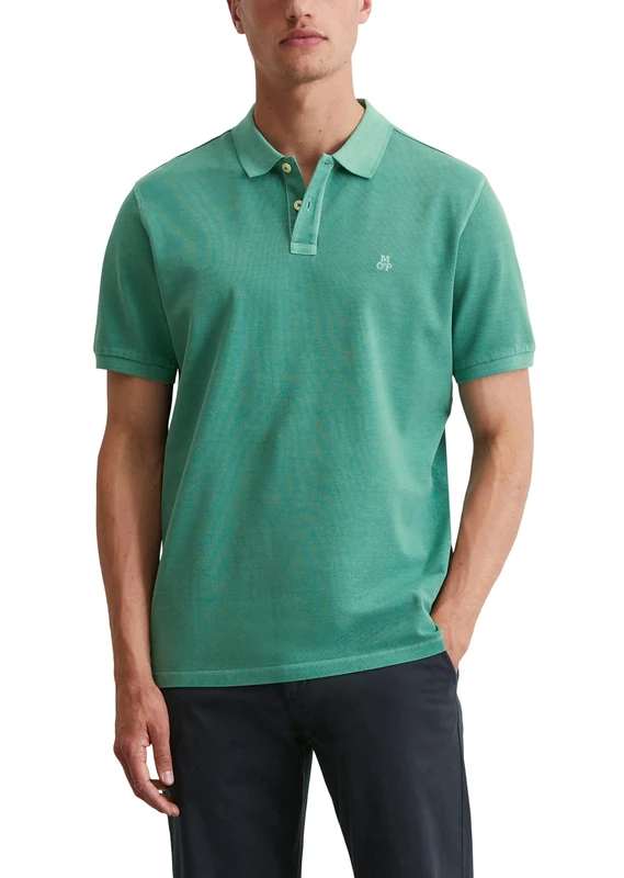 Marc OߴPolo Men's Classic Organic Cotton Short Sleeve Polo Shirt, Green (Eucalyptus), M