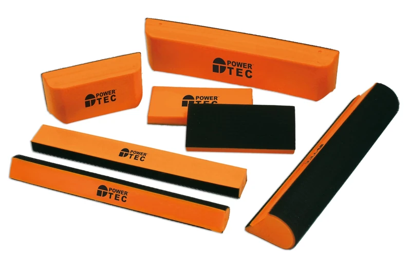 PowerTec 92711 Sanding Block Set - Multi-Angle 7pc