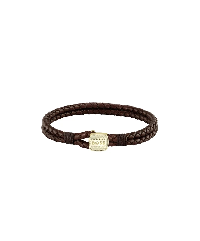 BOSS Jewelry Men's SEAL Collection Bracelet available in Black, Brown or Blue
