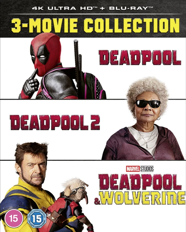 Marvel Studio's Deadpool and Wolverine Triple Pack 4K UHD [Blu-ray] [Region Free]