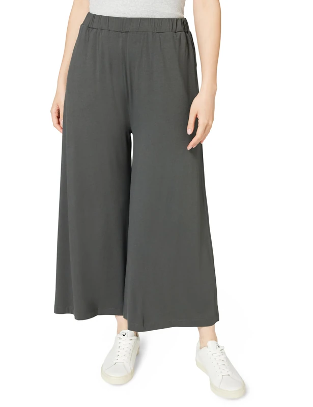 Marc O'Polo Denim Women's Fabric Trousers with Elasticated Waistband Cropped, 0015, M