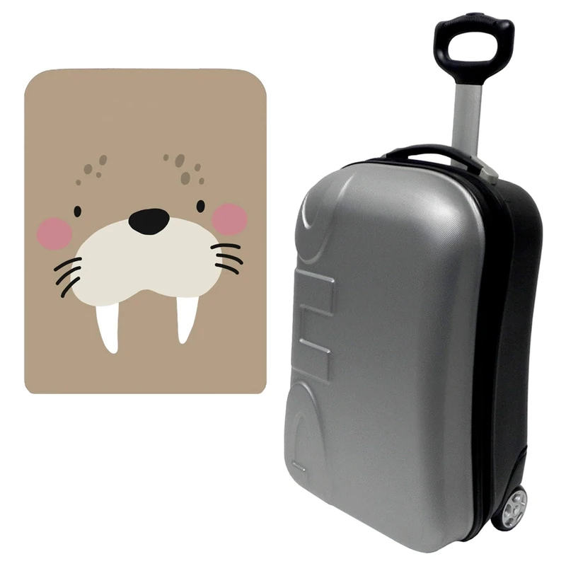 WELL HOME MOBILIARI & DECORACIÓN Biever Trolley 20" Cabin with Protective Cover, Multicoloured, 20'' Trolley Case with Protective Cover