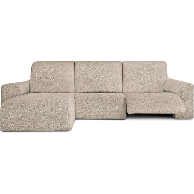 ECOMMERC3 | Chaiselong Sofa Cover Short Left Arm with Relax Bi-elastic - Super Elastic Ecru Chaiselong Sofa Cover, Breathable and Supportive Foams - Image 1
