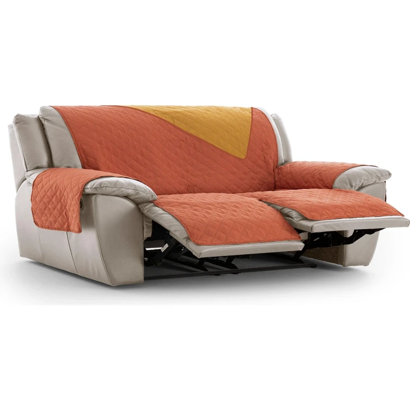 ECOMMERC3 | 3 x 2 Quilted and Reversible Relax Armchair Cover – Adjustable Tile Protector Sofa Cover, Extra Comfort and Elegant Design