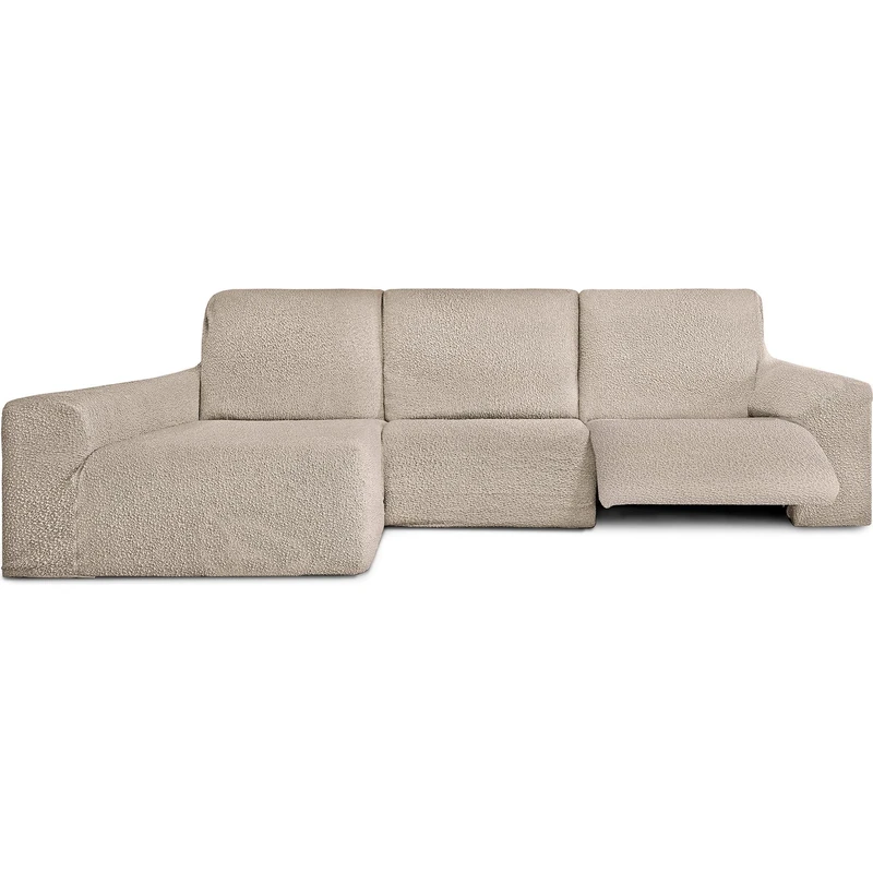 ECOMMERC3 | Chaiselong Sofa Cover Left Long Arm with Relax Bi-elastic - Super Elastic Ecru Chaiselong Sofa Cover, Breathable and Supportive Foams - Image 1