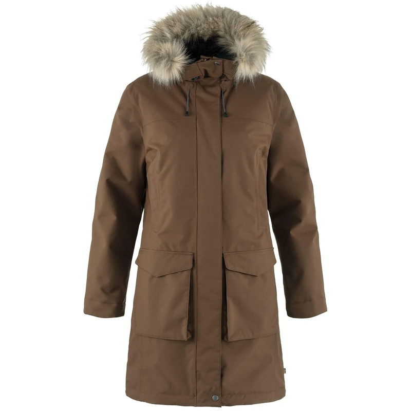 FJALLRAVEN 87161-299 Nuuk Lite Parka W Jacket Women's Dark Oak Size S