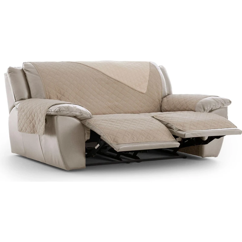 ECOMMERC3 | Relax Armchair Cover 3 x 2 Padded and Reversible – Ecru Relax Armchair Cover, Adjustable Sofa Protector, Extra Comfort and Elegant Design