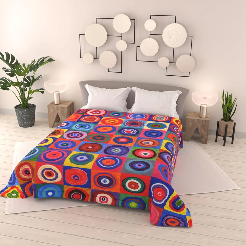 Italian Bed Linen SOGNI D'AUTORE SD64 Summer Quilt Digital Print Microfibre Double