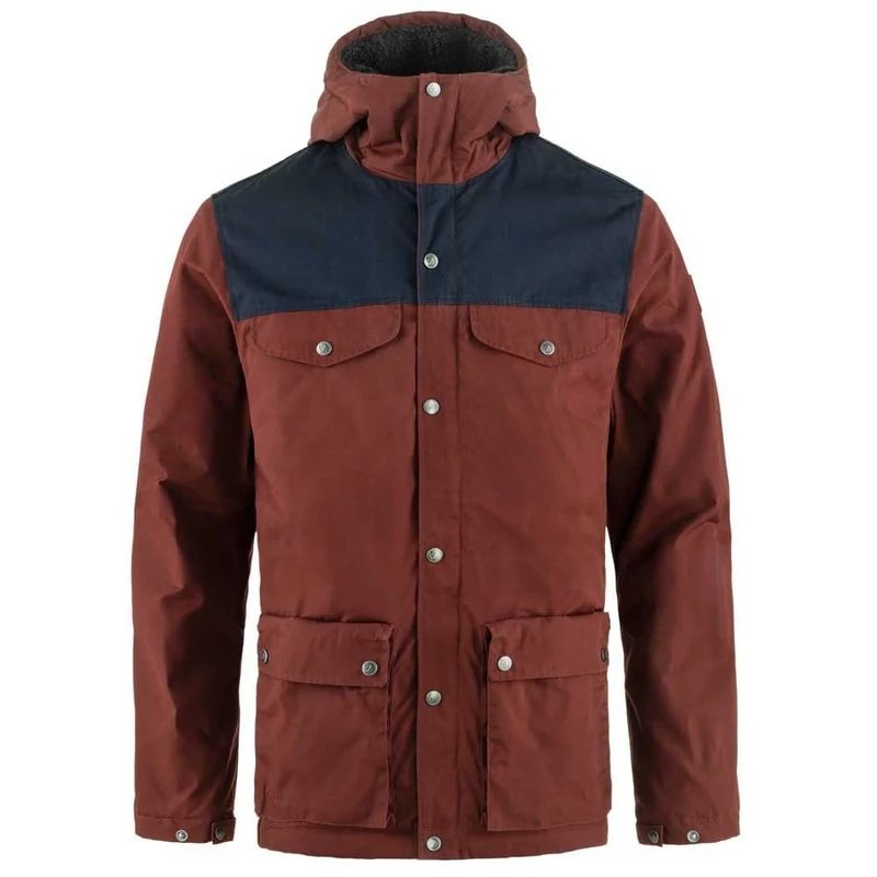 FJALLRAVEN 87122-352-555 Greenland Winter Jacket M Jacket Women's Maroon-Dark Navy Size XXXL