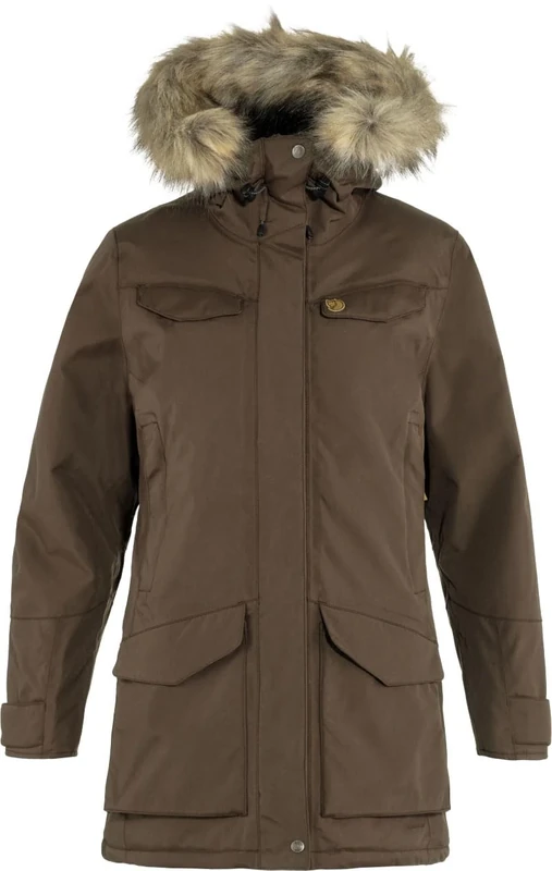 FJALLRAVEN 86369-299 Nuuk Parka W Jacket Women's Dark Oak Size XS