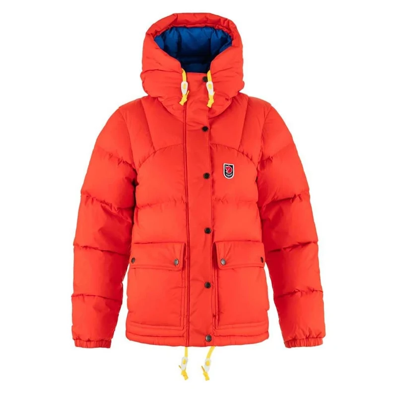 FJALLRAVEN 89995-214-525 Expedition Down Lite Jacket W Jacket Women's Flame Orange-UN Blue Size M