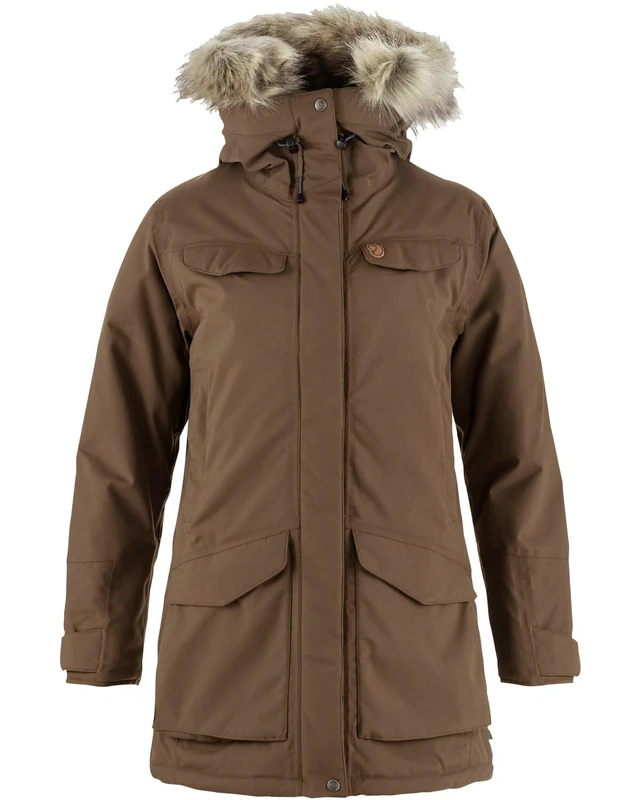 Fjallraven Nuuk Lite Parka Women's Jacket - Dark Oak Size M