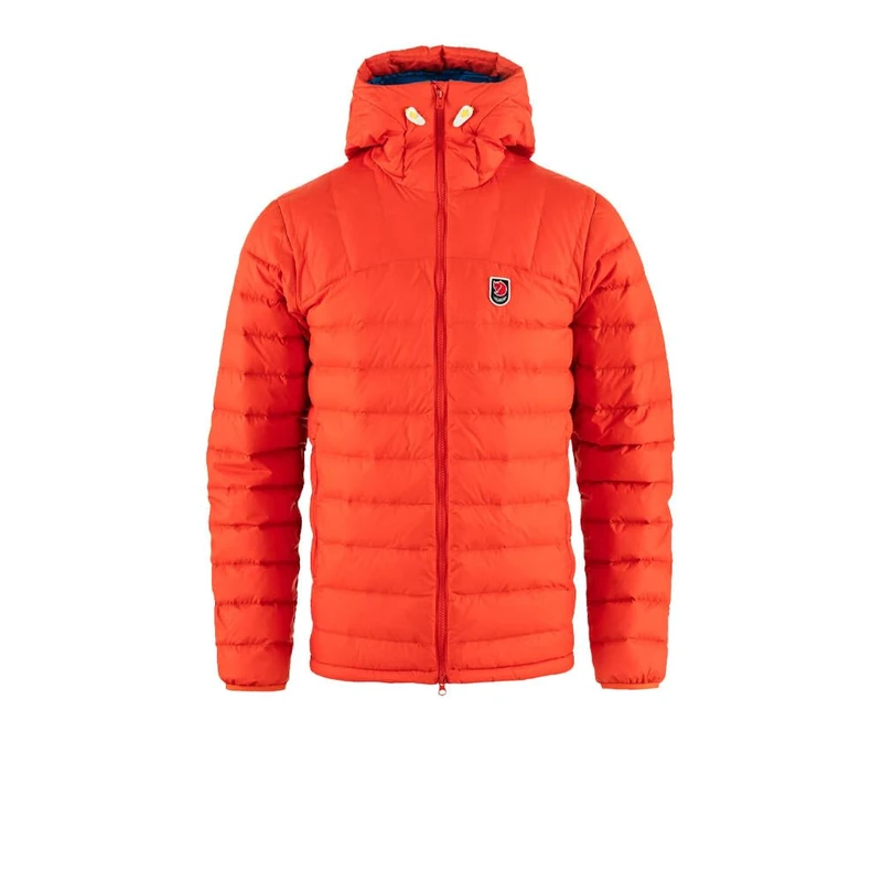 FJALLRAVEN 86121-214-525 Expedition Pack Down Hoodie M Sweatshirt Men's Flame Orange-UN Blue Size S