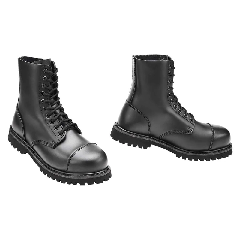 Brandit Unisex Vegantom Eyelet Military & Tactical Boot, Black 10 Eylets, 10.5 UK