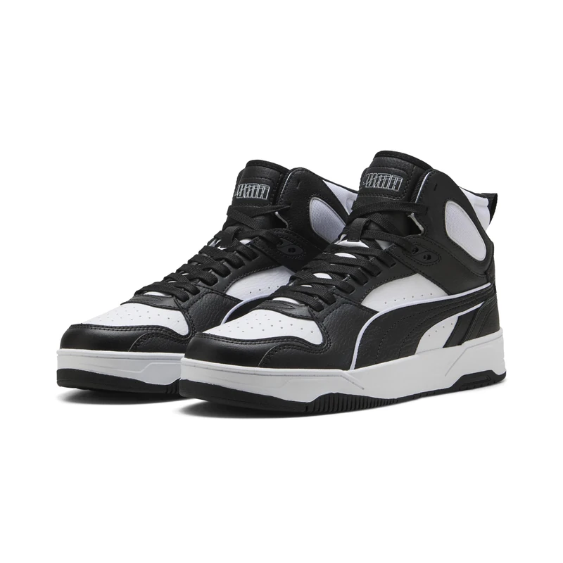 PUMA Unisex RBD Break MID Sneaker, White Black White, 3.5 UK