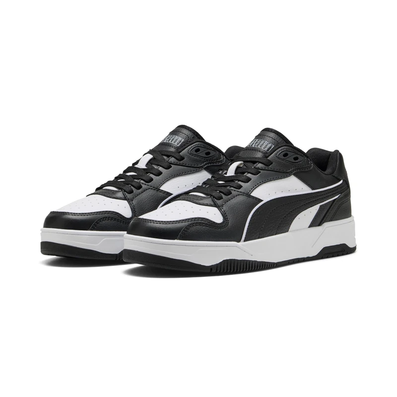PUMA Unisex RBD Break Low Sneaker, White Black Black, 9 UK