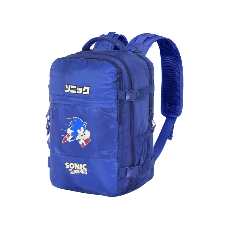 Sonic The Hedgehog - SEGA Action-Mercury Backpack Underseat Cabin Bag 40x20x25cm, Blue, Capacity 20 L - Image 1