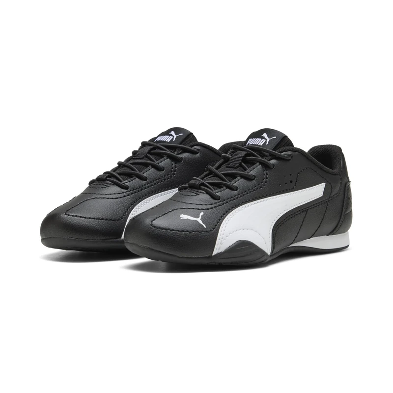 PUMA Catch Kids Sneaker for Kids, Black (Black x Warm White), 13.5 UK