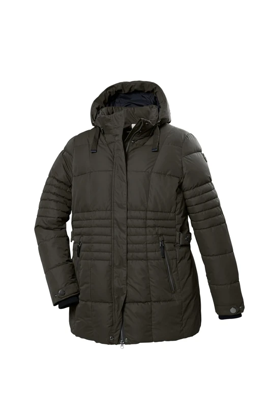 STOY Women's Stw 3 Wmn Qltd Jacket Quilted Jacket with Removable Hood - Large Sizes
