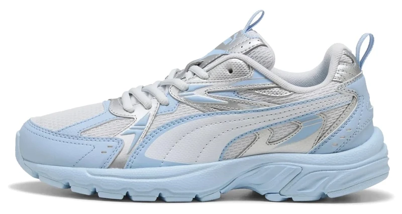 PUMA Unisex MILENIO TECH Sneaker, Haute Tropic-Silver Mist Silver, 5 UK