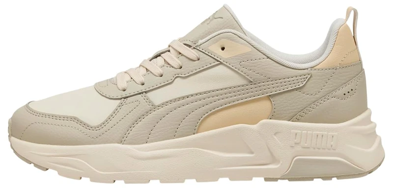 PUMA Unisex Trinity 2 LT SL Sneaker, Alpine Snow-Desert DUST-ICE Coffee, 5 UK