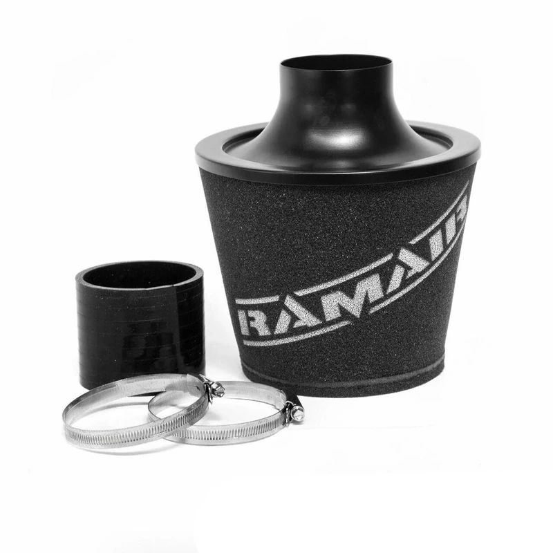 Ramair Universal 80mm OD Black Aluminium Performance Air Filter With Coupler