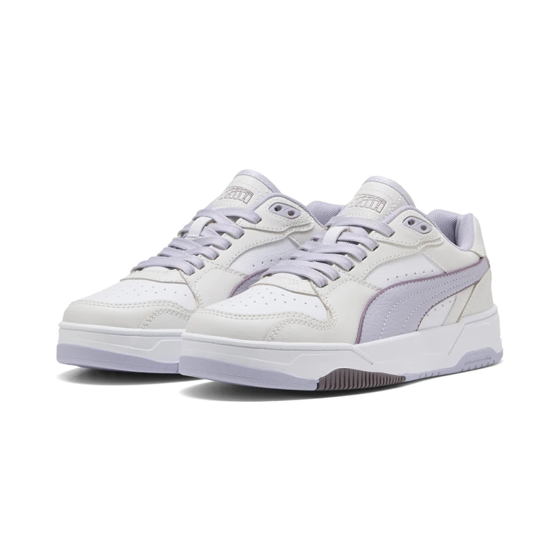PUMA Unisex RBD Break Low Sneaker, Feather Gray-Lilac Crush White, 3.5 UK