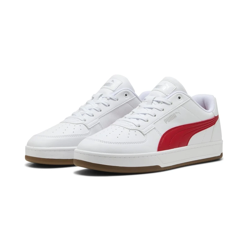 PUMA Unisex Caven 2.0 Trainers, for All Time Red-PUMA White-PUMA Silver-Gum, 9.5