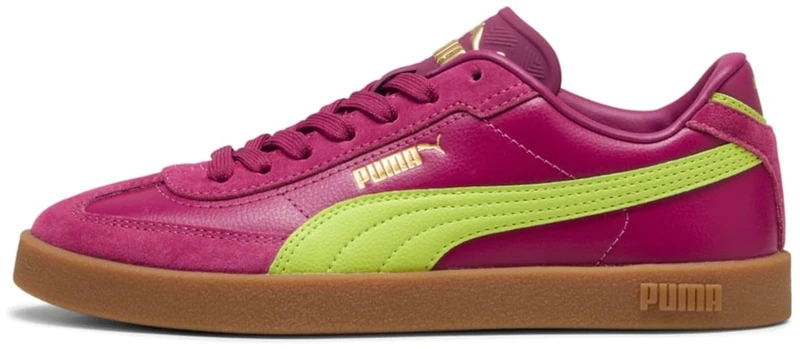 PUMA Unisex Club II Era Trainers, Berry-Lime Smash, 5 UK