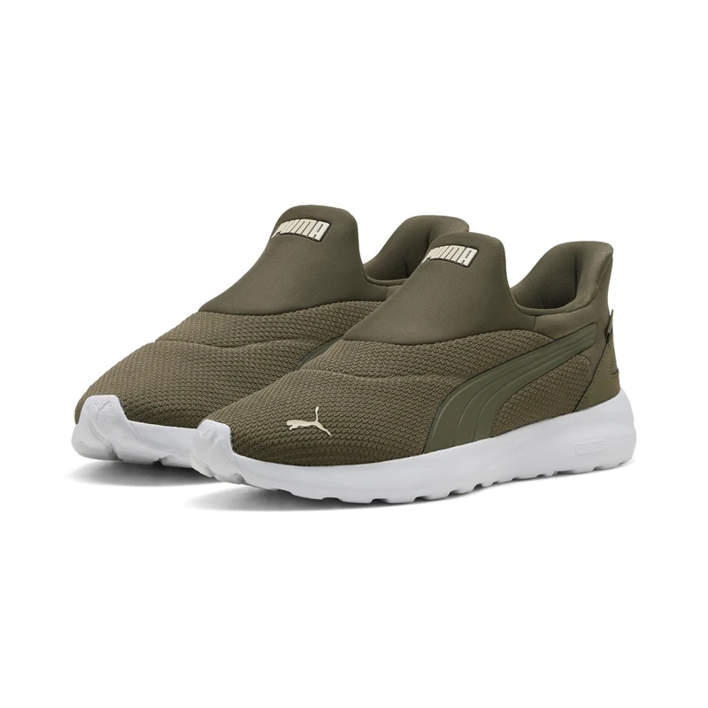 PUMA Unisex SOFTRIDE Cosmic SLIPTECH Sneaker, Loden Green-Loden Green-Canvas, 4 UK
