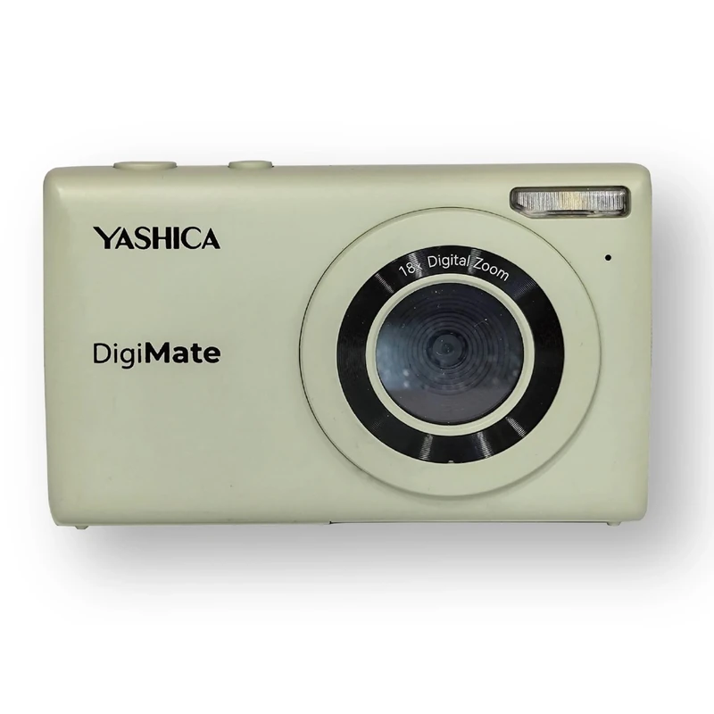 Yashica DigiMate Digital Camera, 4K Camera for Photography, 18X Digital Zoom, Supports Micro SD Cards, Mint Green