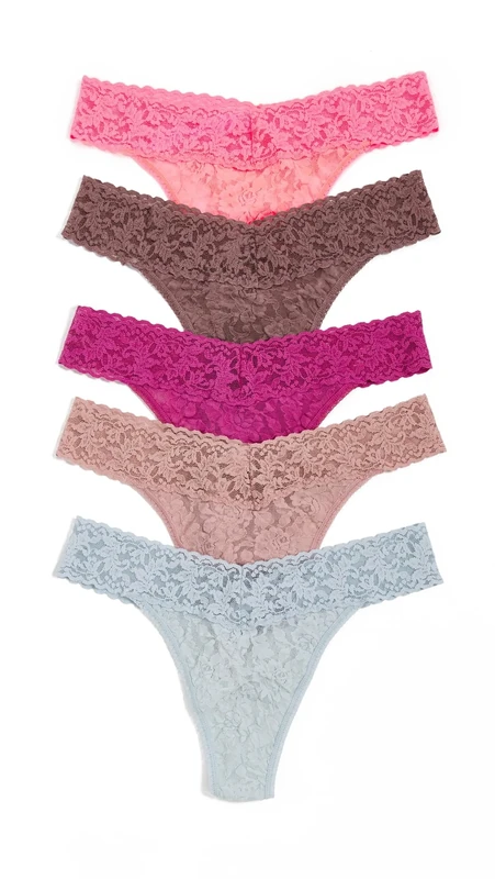 hanky panky ORG THG 5PK PRNT BOX, Sppa, One size