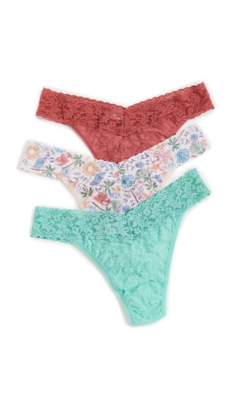 hanky panky ORG THG 3PK PRNT BOX, Nbsl, One size