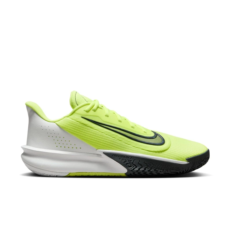 NIKE Mens Precision 7 Sneaker, Volt Dk Smoke Grey Summit White, 11.5 UK