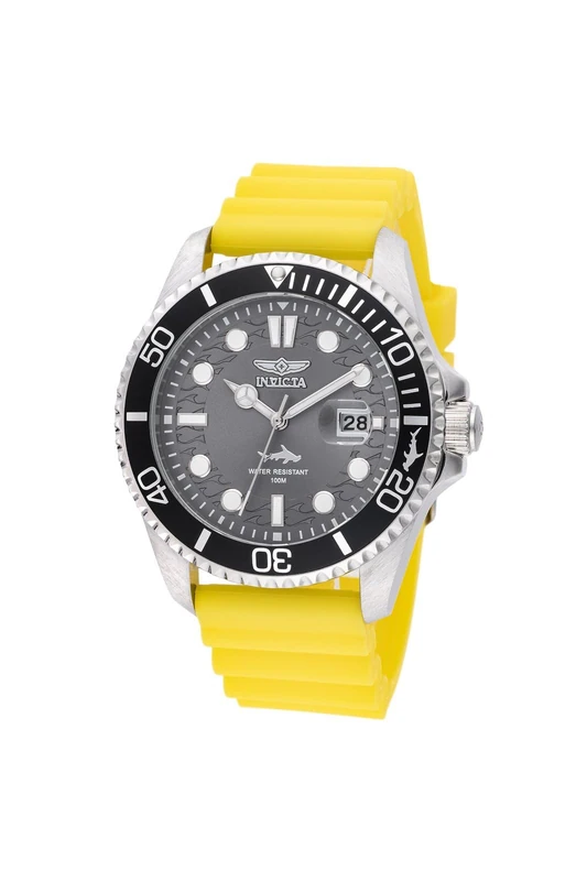 Invicta Pro Diver 47163 Men's Watch - Waterproof - Analogue - Quartz Movement - Stainless Steel with Grey dial - 43mm