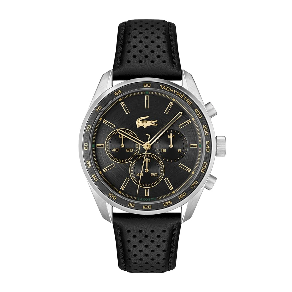 Lacoste Chronograph Quartz Watch BOSTON Collection for Men with Leather or Stainless Steel bracelet in Link or Mesh