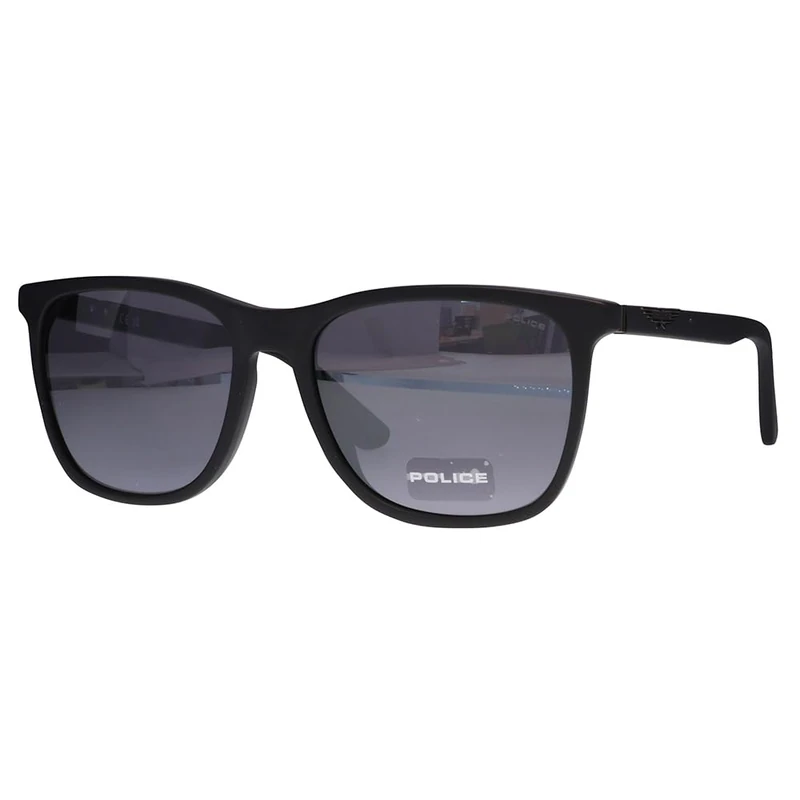 SUNGLASSES POLICE - MAT: Cellulose acetate_C: MATT/SANDBLASTED BLACK D: 145x17 / Male