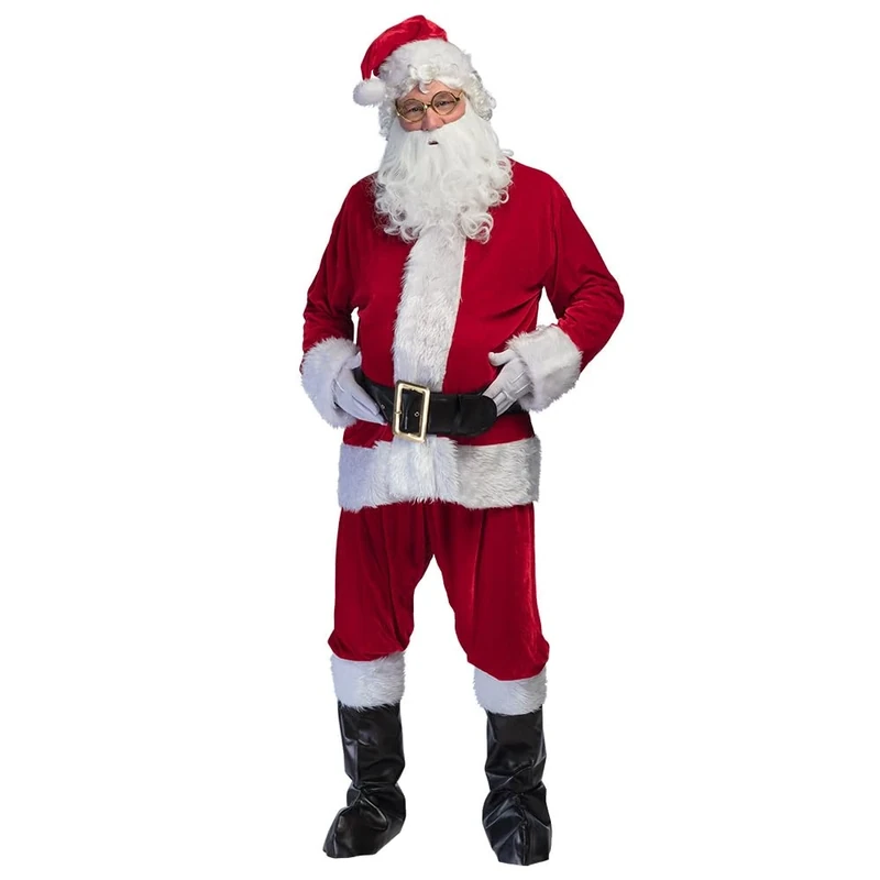 Boland 13328 Kostüm Weihnachtsmann Christmas Costume, Unknown, red/White, Größe L/XL