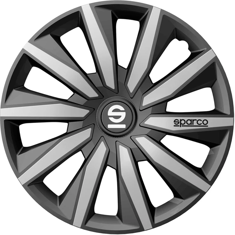 Sparco Wheel Covers Milano - 14-inch - Grey/Silver - Set of 4 pieces