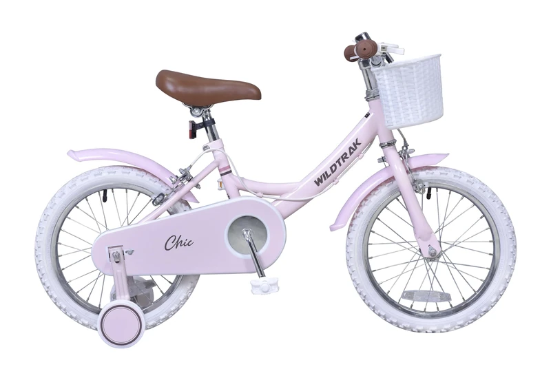 WildTrak Chic - 16 Inch Heritage Bike for Children 4-7 Years Old with Training Wheels - Pink