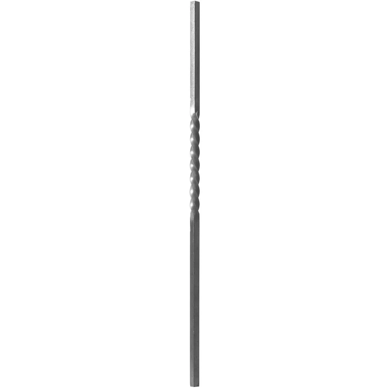 IAM DESIGN Decorative Rod 1200 mm 30 x 30 mm with Edge for Welding, Iron Bar Suitable for Handrail Stair Railing, Wrought Iron